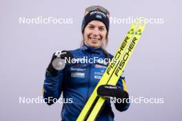 17.02.2024, Nove Mesto na Morave, Czechia (CZE): Anna Magnusson (SWE) - IBU World Championships Biathlon, medals, Nove Mesto na Morave (CZE). www.nordicfocus.com. © Manzoni/NordicFocus. Every downloaded picture is fee-liable.