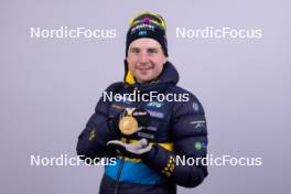 17.02.2024, Nove Mesto na Morave, Czechia (CZE): Jesper Nelin (SWE) - IBU World Championships Biathlon, medals, Nove Mesto na Morave (CZE). www.nordicfocus.com. © Manzoni/NordicFocus. Every downloaded picture is fee-liable.