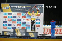 14.02.2024, Nove Mesto na Morave, Czechia (CZE): Benedikt Doll (GER) - IBU World Championships Biathlon, medals, Nove Mesto na Morave (CZE). www.nordicfocus.com. © Thibaut/NordicFocus. Every downloaded picture is fee-liable.