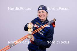 17.02.2024, Nove Mesto na Morave, Czechia (CZE): Justine Braisaz-Bouchet (FRA) - IBU World Championships Biathlon, medals, Nove Mesto na Morave (CZE). www.nordicfocus.com. © Manzoni/NordicFocus. Every downloaded picture is fee-liable.