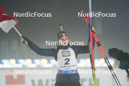 07.02.2024, Nove Mesto na Morave, Czechia (CZE): Julia Simon (FRA) - IBU World Championships Biathlon, medals, Nove Mesto na Morave (CZE). www.nordicfocus.com. © Thibaut/NordicFocus. Every downloaded picture is fee-liable.