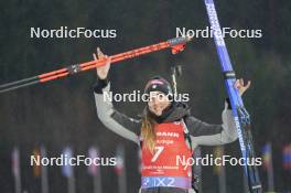 11.02.2024, Nove Mesto na Morave, Czechia (CZE): Lisa Vittozzi (ITA) - IBU World Championships Biathlon, medals, Nove Mesto na Morave (CZE). www.nordicfocus.com. © Thibaut/NordicFocus. Every downloaded picture is fee-liable.