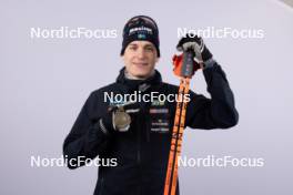 07.02.2024, Nove Mesto na Morave, Czechia (CZE): Martin Ponsiluoma (SWE) - IBU World Championships Biathlon, medals, Nove Mesto na Morave (CZE). www.nordicfocus.com. © Manzoni/NordicFocus. Every downloaded picture is fee-liable.