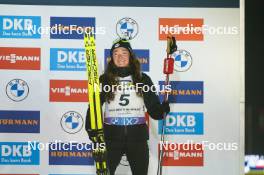 07.02.2024, Nove Mesto na Morave, Czechia (CZE): Lou Jeanmonnot (FRA) - IBU World Championships Biathlon, medals, Nove Mesto na Morave (CZE). www.nordicfocus.com. © Thibaut/NordicFocus. Every downloaded picture is fee-liable.