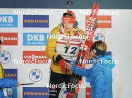 14.02.2024, Nove Mesto na Morave, Czechia (CZE): Benedikt Doll (GER) - IBU World Championships Biathlon, medals, Nove Mesto na Morave (CZE). www.nordicfocus.com. © Thibaut/NordicFocus. Every downloaded picture is fee-liable.