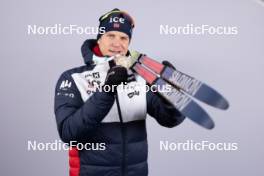 10.02.2024, Nove Mesto na Morave, Czechia (CZE): Vetle Sjaastad Christiansen (NOR) - IBU World Championships Biathlon, medals, Nove Mesto na Morave (CZE). www.nordicfocus.com. © Manzoni/NordicFocus. Every downloaded picture is fee-liable.