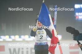 07.02.2024, Nove Mesto na Morave, Czechia (CZE): Julia Simon (FRA) - IBU World Championships Biathlon, medals, Nove Mesto na Morave (CZE). www.nordicfocus.com. © Thibaut/NordicFocus. Every downloaded picture is fee-liable.