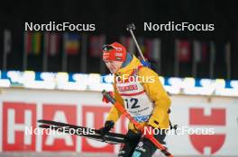 14.02.2024, Nove Mesto na Morave, Czechia (CZE): Benedikt Doll (GER) - IBU World Championships Biathlon, medals, Nove Mesto na Morave (CZE). www.nordicfocus.com. © Thibaut/NordicFocus. Every downloaded picture is fee-liable.