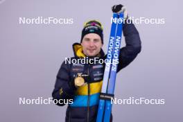 17.02.2024, Nove Mesto na Morave, Czechia (CZE): Jesper Nelin (SWE) - IBU World Championships Biathlon, medals, Nove Mesto na Morave (CZE). www.nordicfocus.com. © Manzoni/NordicFocus. Every downloaded picture is fee-liable.