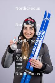 11.02.2024, Nove Mesto na Morave, Czechia (CZE): Lisa Vittozzi (ITA) - IBU World Championships Biathlon, medals, Nove Mesto na Morave (CZE). www.nordicfocus.com. © Manzoni/NordicFocus. Every downloaded picture is fee-liable.