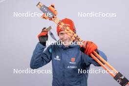 14.02.2024, Nove Mesto na Morave, Czechia (CZE): Benedikt Doll (GER) - IBU World Championships Biathlon, medals, Nove Mesto na Morave (CZE). www.nordicfocus.com. © Manzoni/NordicFocus. Every downloaded picture is fee-liable.