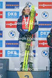 07.02.2024, Nove Mesto na Morave, Czechia (CZE): Justine Braisaz-Bouchet (FRA) - IBU World Championships Biathlon, medals, Nove Mesto na Morave (CZE). www.nordicfocus.com. © Thibaut/NordicFocus. Every downloaded picture is fee-liable.