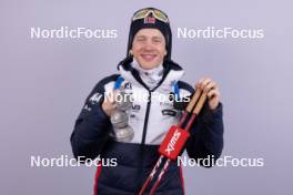 17.02.2024, Nove Mesto na Morave, Czechia (CZE): Tarjei Boe (NOR) - IBU World Championships Biathlon, medals, Nove Mesto na Morave (CZE). www.nordicfocus.com. © Manzoni/NordicFocus. Every downloaded picture is fee-liable.