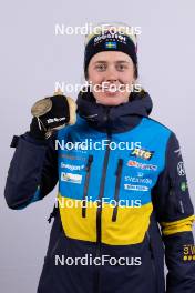 07.02.2024, Nove Mesto na Morave, Czechia (CZE): Elvira Oeberg (SWE) - IBU World Championships Biathlon, medals, Nove Mesto na Morave (CZE). www.nordicfocus.com. © Manzoni/NordicFocus. Every downloaded picture is fee-liable.