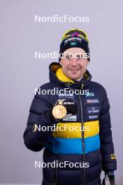 17.02.2024, Nove Mesto na Morave, Czechia (CZE): Jesper Nelin (SWE) - IBU World Championships Biathlon, medals, Nove Mesto na Morave (CZE). www.nordicfocus.com. © Manzoni/NordicFocus. Every downloaded picture is fee-liable.