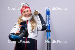 07.02.2024, Nove Mesto na Morave, Czechia (CZE): Ingrid Landmark Tandrevold (NOR) - IBU World Championships Biathlon, medals, Nove Mesto na Morave (CZE). www.nordicfocus.com. © Manzoni/NordicFocus. Every downloaded picture is fee-liable.