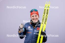 17.02.2024, Nove Mesto na Morave, Czechia (CZE): Janina Hettich-Walz (GER) - IBU World Championships Biathlon, medals, Nove Mesto na Morave (CZE). www.nordicfocus.com. © Manzoni/NordicFocus. Every downloaded picture is fee-liable.