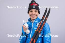 07.02.2024, Nove Mesto na Morave, Czechia (CZE): Tommaso Giacomel (ITA) - IBU World Championships Biathlon, medals, Nove Mesto na Morave (CZE). www.nordicfocus.com. © Manzoni/NordicFocus. Every downloaded picture is fee-liable.