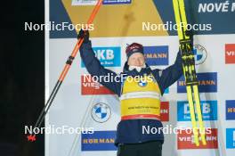 07.02.2024, Nove Mesto na Morave, Czechia (CZE): Johannes Thingnes Boe (NOR) - IBU World Championships Biathlon, medals, Nove Mesto na Morave (CZE). www.nordicfocus.com. © Thibaut/NordicFocus. Every downloaded picture is fee-liable.