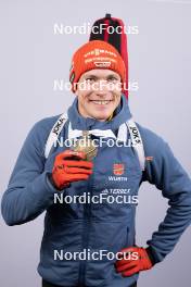 14.02.2024, Nove Mesto na Morave, Czechia (CZE): Benedikt Doll (GER) - IBU World Championships Biathlon, medals, Nove Mesto na Morave (CZE). www.nordicfocus.com. © Manzoni/NordicFocus. Every downloaded picture is fee-liable.