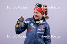 17.02.2024, Nove Mesto na Morave, Czechia (CZE): Janina Hettich-Walz (GER) - IBU World Championships Biathlon, medals, Nove Mesto na Morave (CZE). www.nordicfocus.com. © Manzoni/NordicFocus. Every downloaded picture is fee-liable.