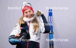 07.02.2024, Nove Mesto na Morave, Czechia (CZE): Ingrid Landmark Tandrevold (NOR) - IBU World Championships Biathlon, medals, Nove Mesto na Morave (CZE). www.nordicfocus.com. © Manzoni/NordicFocus. Every downloaded picture is fee-liable.