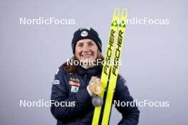 09.02.2024, Nove Mesto na Morave, Czechia (CZE): Justine Braisaz-Bouchet (FRA) - IBU World Championships Biathlon, medals, Nove Mesto na Morave (CZE). www.nordicfocus.com. © Manzoni/NordicFocus. Every downloaded picture is fee-liable.