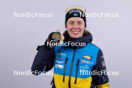 07.02.2024, Nove Mesto na Morave, Czechia (CZE): Elvira Oeberg (SWE) - IBU World Championships Biathlon, medals, Nove Mesto na Morave (CZE). www.nordicfocus.com. © Manzoni/NordicFocus. Every downloaded picture is fee-liable.