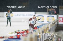 07.02.2024, Nove Mesto na Morave, Czechia (CZE): Sanita Bulina (LAT) - IBU World Championships Biathlon, mixed relay, Nove Mesto na Morave (CZE). www.nordicfocus.com. © Thibaut/NordicFocus. Every downloaded picture is fee-liable.