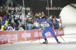 07.02.2024, Nove Mesto na Morave, Czechia (CZE): Tommaso Giacomel (ITA) - IBU World Championships Biathlon, mixed relay, Nove Mesto na Morave (CZE). www.nordicfocus.com. © Thibaut/NordicFocus. Every downloaded picture is fee-liable.