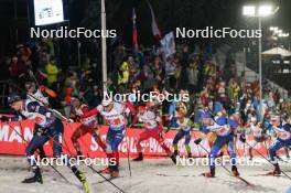 07.02.2024, Nove Mesto na Morave, Czechia (CZE): Sebastian Stalder (SUI), Artem Pryma (UKR), (l-r) - IBU World Championships Biathlon, mixed relay, Nove Mesto na Morave (CZE). www.nordicfocus.com. © Thibaut/NordicFocus. Every downloaded picture is fee-liable.