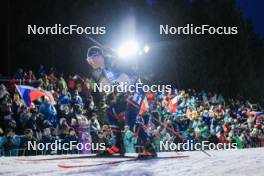 11.02.2024, Nove Mesto na Morave, Czechia (CZE): Emilien Jacquelin (FRA) - IBU World Championships Biathlon, pursuit men, Nove Mesto na Morave (CZE). www.nordicfocus.com. © Manzoni/NordicFocus. Every downloaded picture is fee-liable.