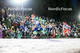 11.02.2024, Nove Mesto na Morave, Czechia (CZE): Anton Vidmar (SLO) - IBU World Championships Biathlon, pursuit men, Nove Mesto na Morave (CZE). www.nordicfocus.com. © Manzoni/NordicFocus. Every downloaded picture is fee-liable.