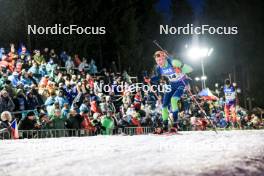 11.02.2024, Nove Mesto na Morave, Czechia (CZE): Lovro Planko (SLO) - IBU World Championships Biathlon, pursuit men, Nove Mesto na Morave (CZE). www.nordicfocus.com. © Manzoni/NordicFocus. Every downloaded picture is fee-liable.