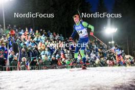 11.02.2024, Nove Mesto na Morave, Czechia (CZE): Lovro Planko (SLO) - IBU World Championships Biathlon, pursuit men, Nove Mesto na Morave (CZE). www.nordicfocus.com. © Manzoni/NordicFocus. Every downloaded picture is fee-liable.