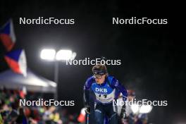 11.02.2024, Nove Mesto na Morave, Czechia (CZE): Campbell Wright (USA) - IBU World Championships Biathlon, pursuit men, Nove Mesto na Morave (CZE). www.nordicfocus.com. © Manzoni/NordicFocus. Every downloaded picture is fee-liable.