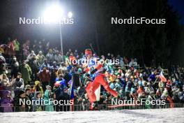 11.02.2024, Nove Mesto na Morave, Czechia (CZE): Konrad Badacz (POL) - IBU World Championships Biathlon, pursuit men, Nove Mesto na Morave (CZE). www.nordicfocus.com. © Manzoni/NordicFocus. Every downloaded picture is fee-liable.