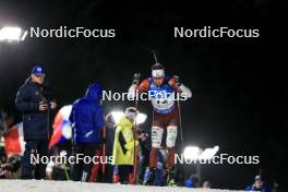 11.02.2024, Nove Mesto na Morave, Czechia (CZE): Andrejs Rastorgujevs (LAT) - IBU World Championships Biathlon, pursuit men, Nove Mesto na Morave (CZE). www.nordicfocus.com. © Manzoni/NordicFocus. Every downloaded picture is fee-liable.