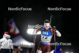 11.02.2024, Nove Mesto na Morave, Czechia (CZE): Andrejs Rastorgujevs (LAT) - IBU World Championships Biathlon, pursuit men, Nove Mesto na Morave (CZE). www.nordicfocus.com. © Manzoni/NordicFocus. Every downloaded picture is fee-liable.