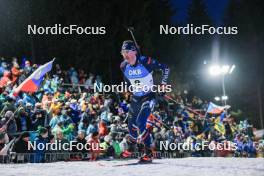 11.02.2024, Nove Mesto na Morave, Czechia (CZE): Emilien Jacquelin (FRA) - IBU World Championships Biathlon, pursuit men, Nove Mesto na Morave (CZE). www.nordicfocus.com. © Manzoni/NordicFocus. Every downloaded picture is fee-liable.