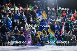 11.02.2024, Nove Mesto na Morave, Czechia (CZE): Viktor Brandt (SWE) - IBU World Championships Biathlon, pursuit men, Nove Mesto na Morave (CZE). www.nordicfocus.com. © Manzoni/NordicFocus. Every downloaded picture is fee-liable.