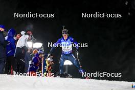 11.02.2024, Nove Mesto na Morave, Czechia (CZE): Campbell Wright (USA) - IBU World Championships Biathlon, pursuit men, Nove Mesto na Morave (CZE). www.nordicfocus.com. © Manzoni/NordicFocus. Every downloaded picture is fee-liable.