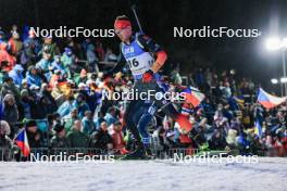 11.02.2024, Nove Mesto na Morave, Czechia (CZE): Philipp Nawrath (GER) - IBU World Championships Biathlon, pursuit men, Nove Mesto na Morave (CZE). www.nordicfocus.com. © Manzoni/NordicFocus. Every downloaded picture is fee-liable.