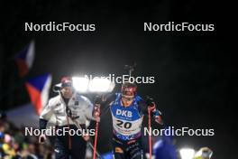 11.02.2024, Nove Mesto na Morave, Czechia (CZE): Endre Stroemsheim (NOR) - IBU World Championships Biathlon, pursuit men, Nove Mesto na Morave (CZE). www.nordicfocus.com. © Manzoni/NordicFocus. Every downloaded picture is fee-liable.