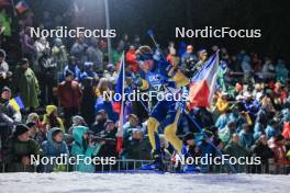 11.02.2024, Nove Mesto na Morave, Czechia (CZE): Viktor Brandt (SWE) - IBU World Championships Biathlon, pursuit men, Nove Mesto na Morave (CZE). www.nordicfocus.com. © Manzoni/NordicFocus. Every downloaded picture is fee-liable.