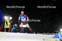 11.02.2024, Nove Mesto na Morave, Czechia (CZE): Andrejs Rastorgujevs (LAT) - IBU World Championships Biathlon, pursuit men, Nove Mesto na Morave (CZE). www.nordicfocus.com. © Manzoni/NordicFocus. Every downloaded picture is fee-liable.