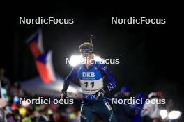 11.02.2024, Nove Mesto na Morave, Czechia (CZE): Campbell Wright (USA) - IBU World Championships Biathlon, pursuit men, Nove Mesto na Morave (CZE). www.nordicfocus.com. © Manzoni/NordicFocus. Every downloaded picture is fee-liable.