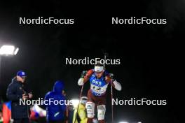 11.02.2024, Nove Mesto na Morave, Czechia (CZE): Andrejs Rastorgujevs (LAT) - IBU World Championships Biathlon, pursuit men, Nove Mesto na Morave (CZE). www.nordicfocus.com. © Manzoni/NordicFocus. Every downloaded picture is fee-liable.