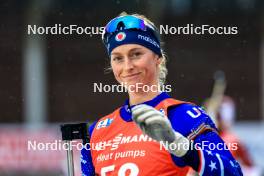 11.02.2024, Nove Mesto na Morave, Czechia (CZE): Tara Geraghty-Moats (USA) - IBU World Championships Biathlon, pursuit women, Nove Mesto na Morave (CZE). www.nordicfocus.com. © Manzoni/NordicFocus. Every downloaded picture is fee-liable.