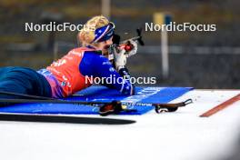 11.02.2024, Nove Mesto na Morave, Czechia (CZE): Tara Geraghty-Moats (USA) - IBU World Championships Biathlon, pursuit women, Nove Mesto na Morave (CZE). www.nordicfocus.com. © Manzoni/NordicFocus. Every downloaded picture is fee-liable.